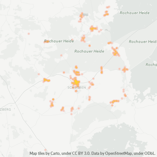 Heatmap für plz 04936