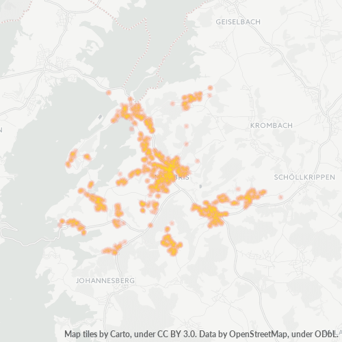 Heatmap für plz 63776