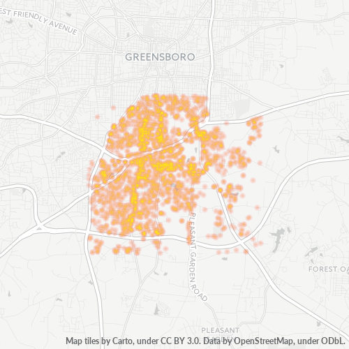 27406 Business Density Heatmap