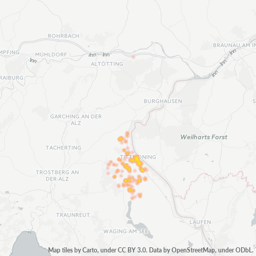 Heatmap für plz 84529