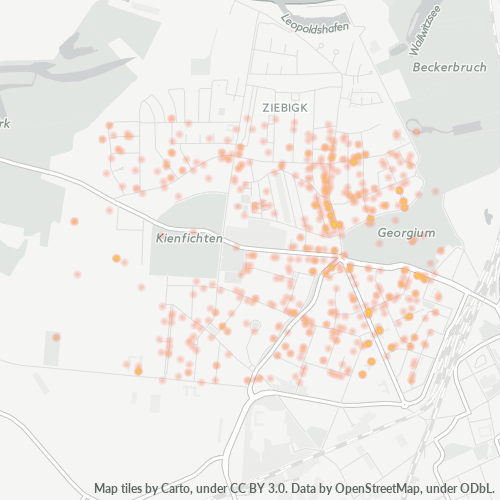 Heatmap für plz 06846
