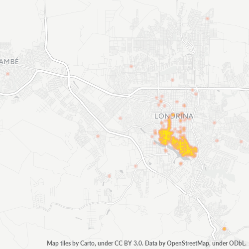 86015-000 Heatmap de Densidade da Empresa