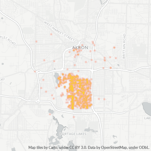 44301 Business Density Heatmap