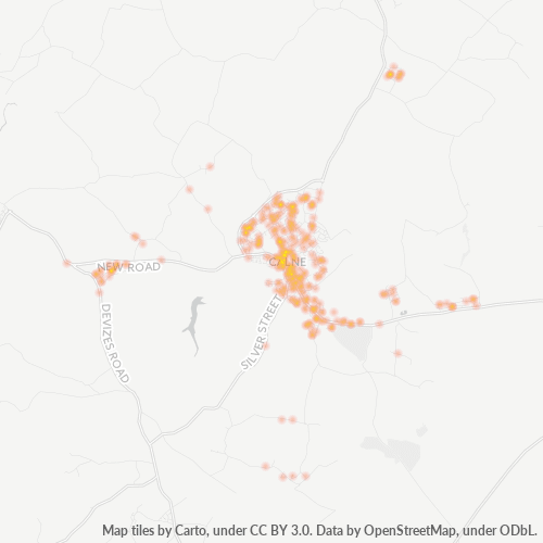 SN11 Business Density Heatmap