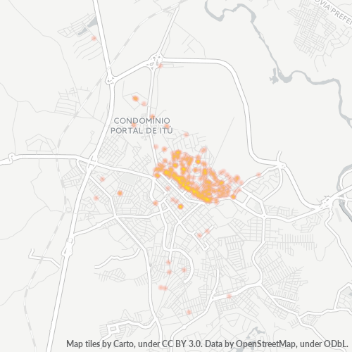 13301-000 Mapa de calor de densidad empresarial