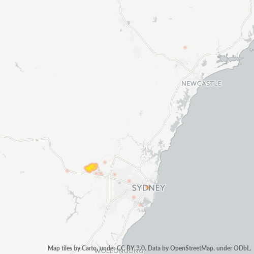 2777 Business Density Heatmap
