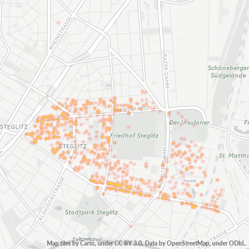 12169 Standortdichte-Heatmap