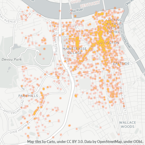 41011 Business Density Heatmap