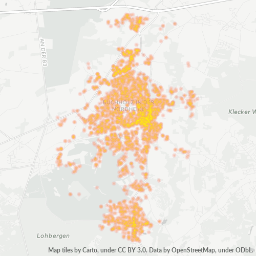 Heatmap für plz 21244