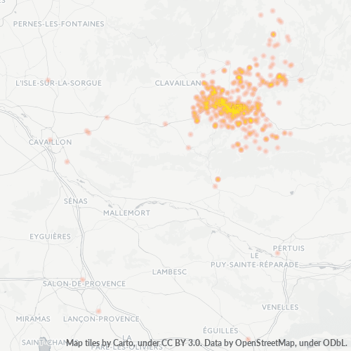 84400 Mapa de densitat de negocis 84400 Mapa de densitat de negocis