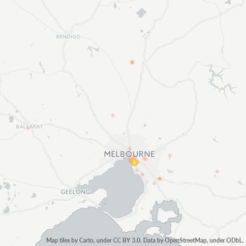 3162 Business Density Heatmap