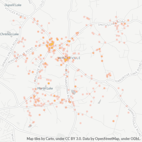 30683 Business Density Heatmap