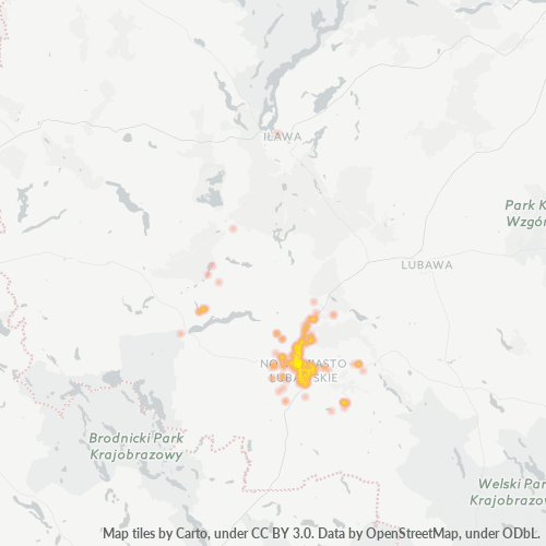 13-300 Mapa intensywności działalności gospodarczej