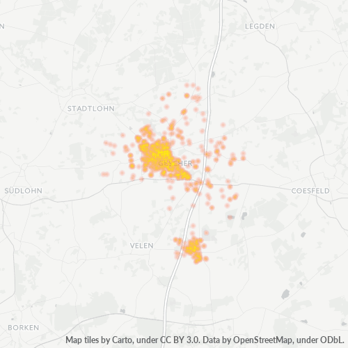 48712 Standortdichte-Heatmap