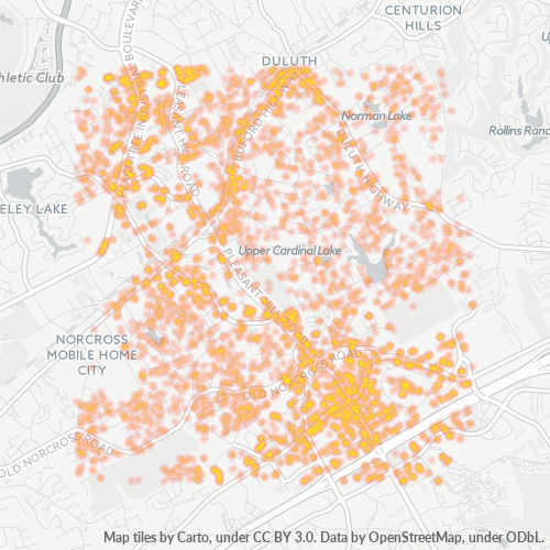 30096 Business Density Heatmap