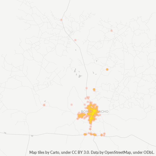 35600-000 Heatmap de Densidade da Empresa