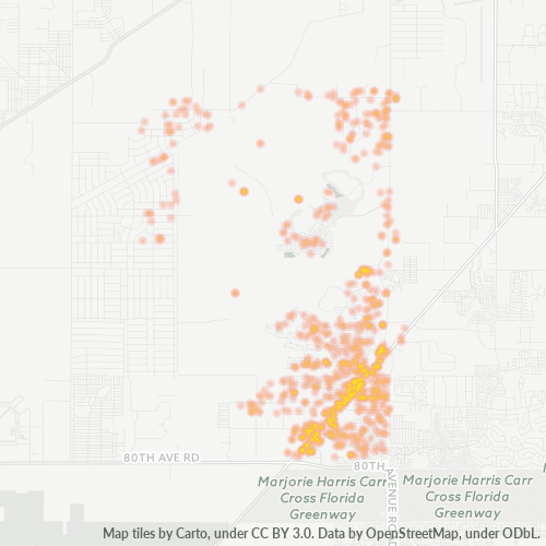 34481 Business Density Heatmap