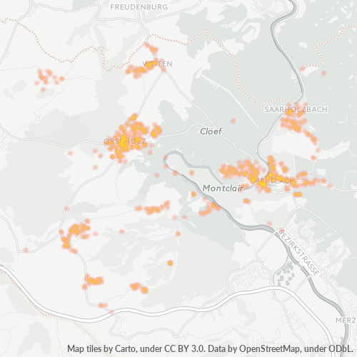 Heatmap für plz 66693
