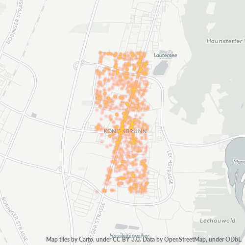 Heatmap für plz 86343