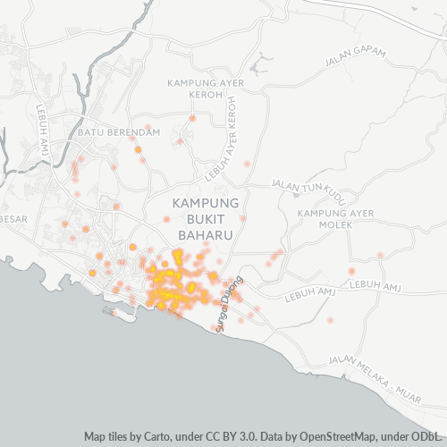75050 Heatmap Ketumpatan Perniagaan