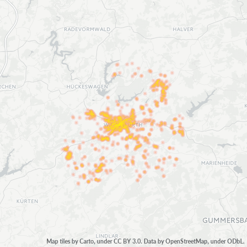 Heatmap für plz 51688
