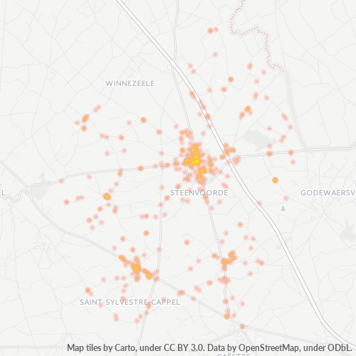 59114 Thermocarte de densité d'activité