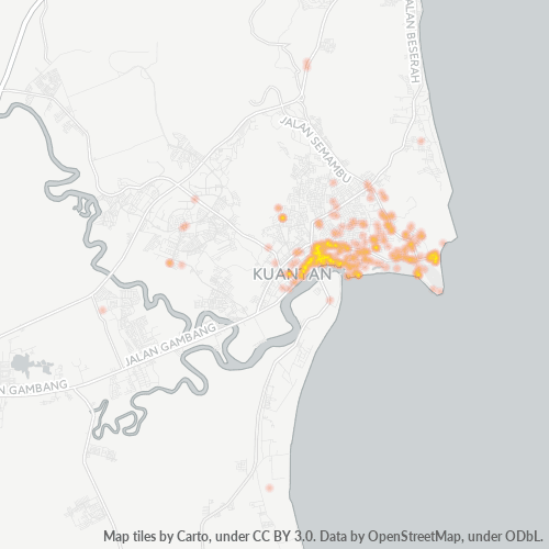 25050 Business Density Heatmap