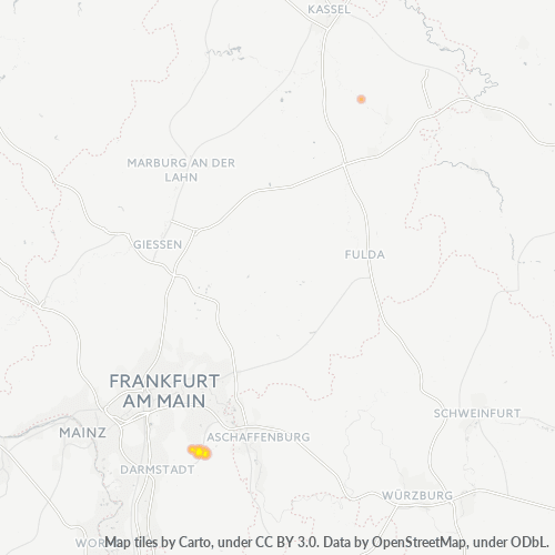 Heatmap für plz 64839