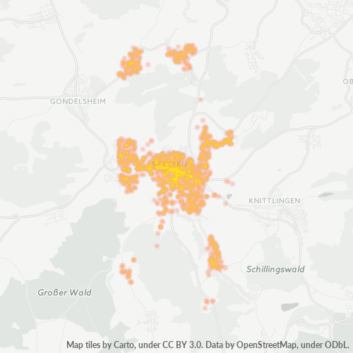 Heatmap für plz 75015