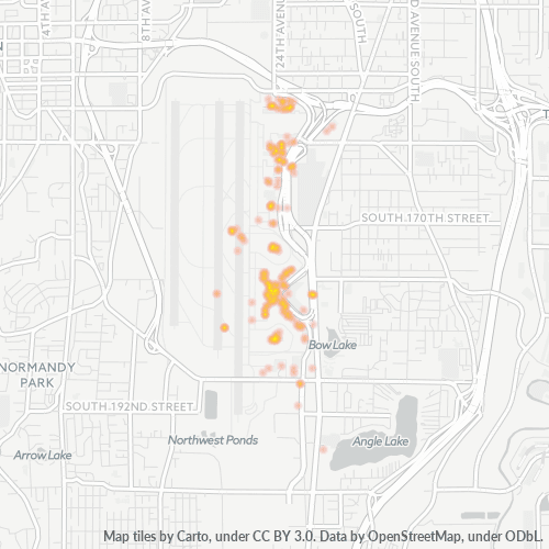 98158 Business Density Heatmap