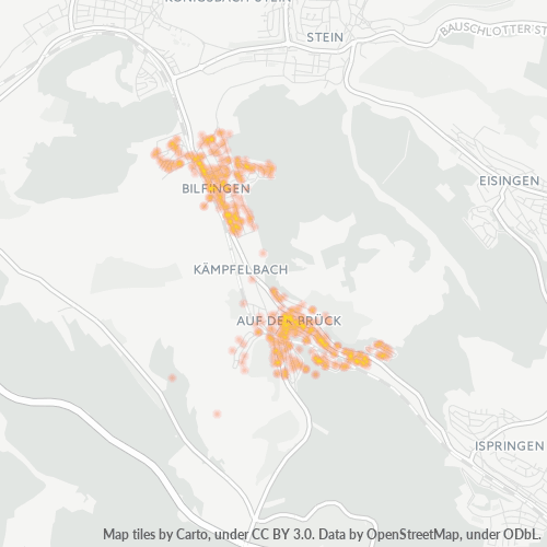 Heatmap für plz 75236