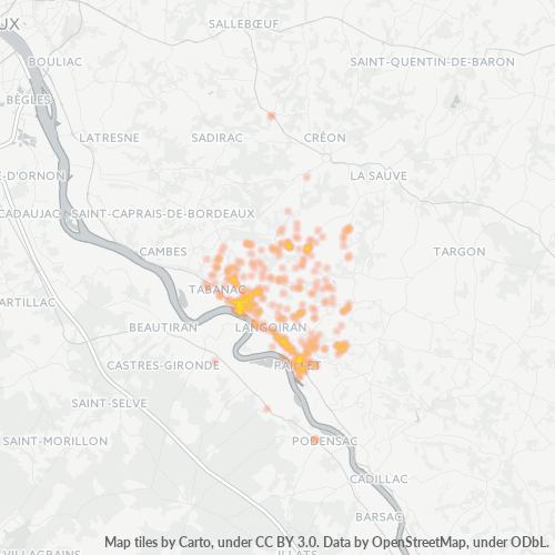 33550 Thermocarte de densité d'activité
