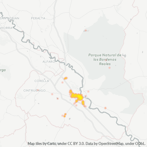 31500 Mapa de densitat de negocis 31500 Mapa de densitat de negocis