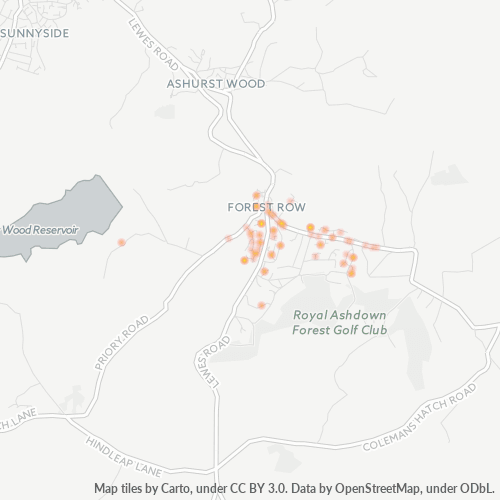 RH18 Business Density Heatmap