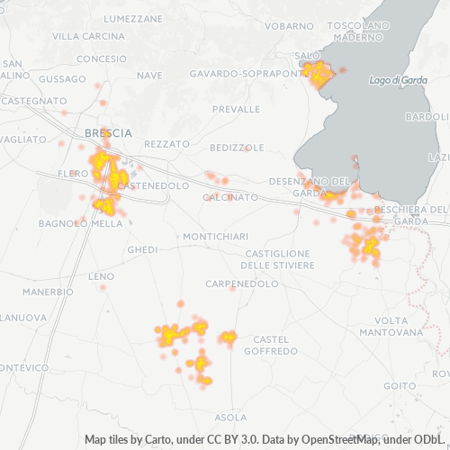 Mappa di calore per cap 25010