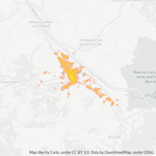 Mappa di calore per cap 52025