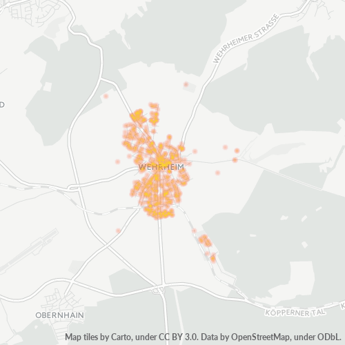 Heatmap für plz 61273