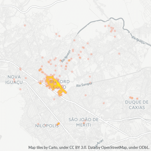 26130-000 Mapa de calor de densidad empresarial