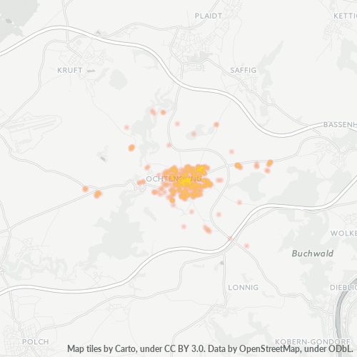 Heatmap für plz 56299