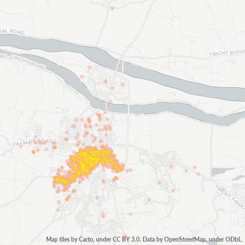 620001 Business Density Heatmap