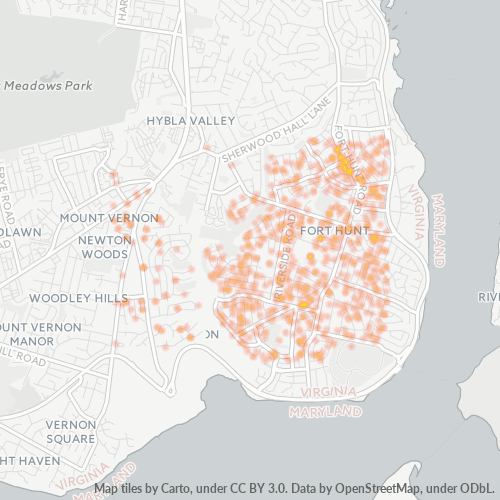 22308 Business Density Heatmap