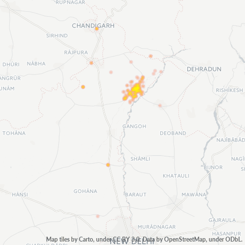 135001 Business Density Heatmap