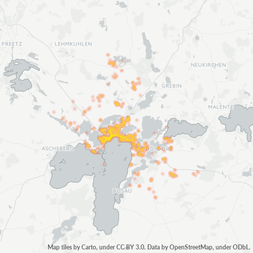 24306 Standortdichte-Heatmap