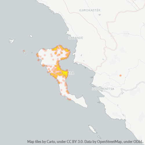 491 00 Χάρτης θερμότητας πυκνότητας επιχείρησης