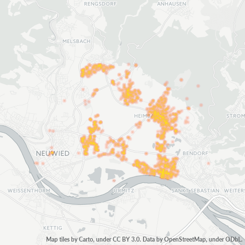 Heatmap für plz 56566