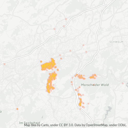 42287 Standortdichte-Heatmap