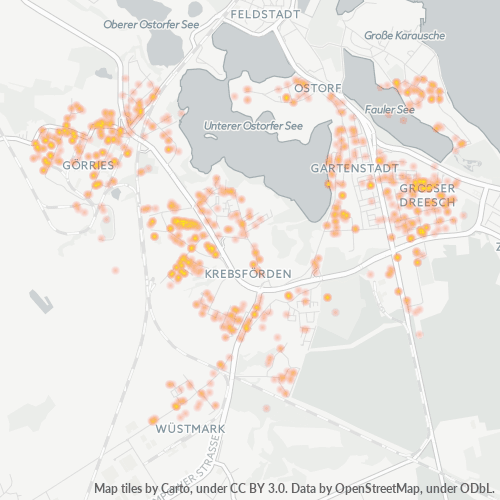 Heatmap für plz 19061