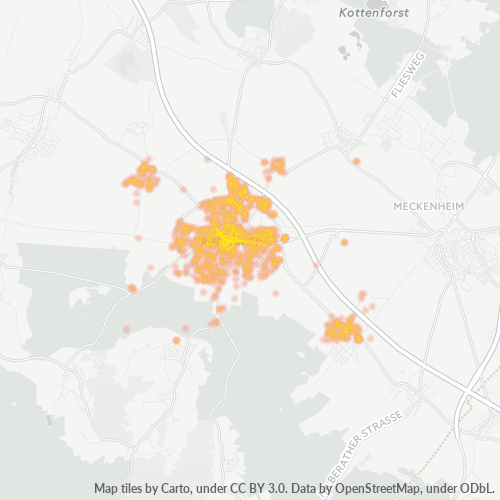 Heatmap für plz 53359