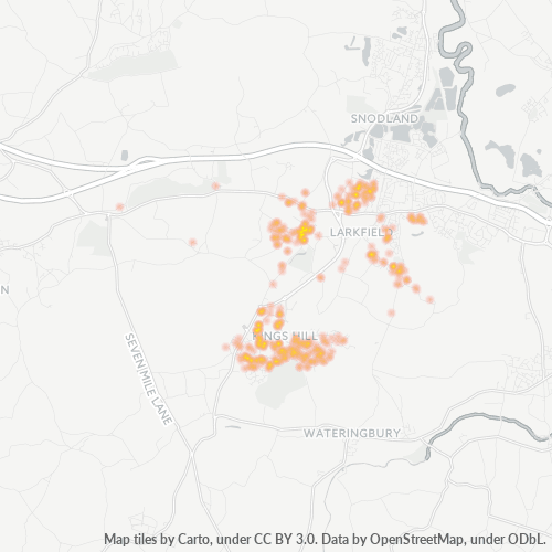 ME19 Business Density Heatmap
