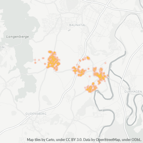 Heatmap für plz 34295